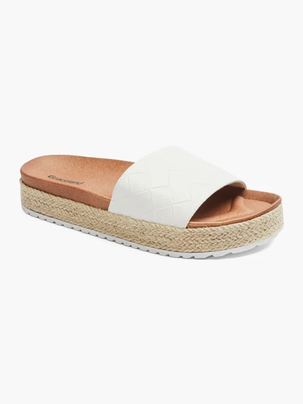 Cheap Graceland Ciabatta con plantare profondo Bianco