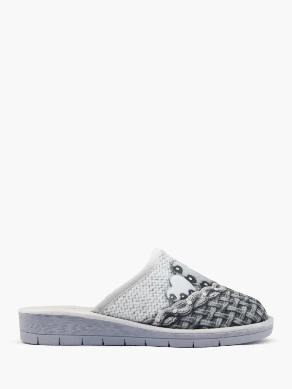 Fashion Casa mia Pantofola da casa Grigio