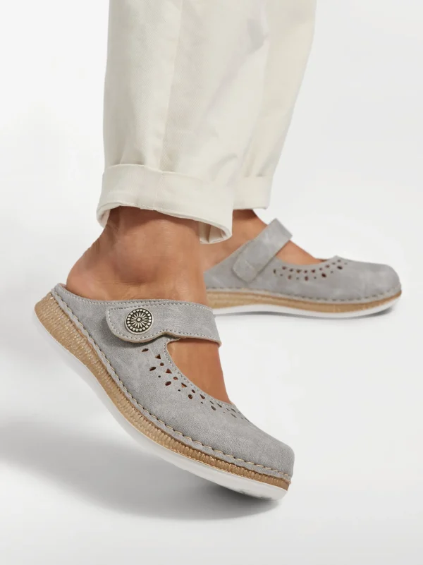 Discount Easy Street Scarpa da casa Grigio