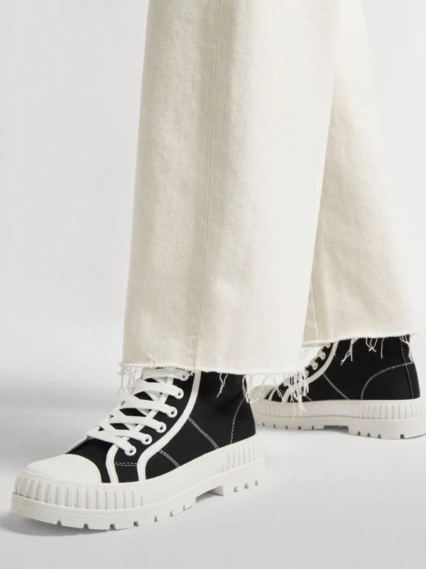 Discount Vty Sneaker alta Nero