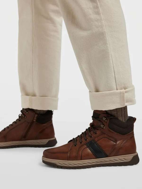 Clearance AM SHOE Stivale allacciato Cognac