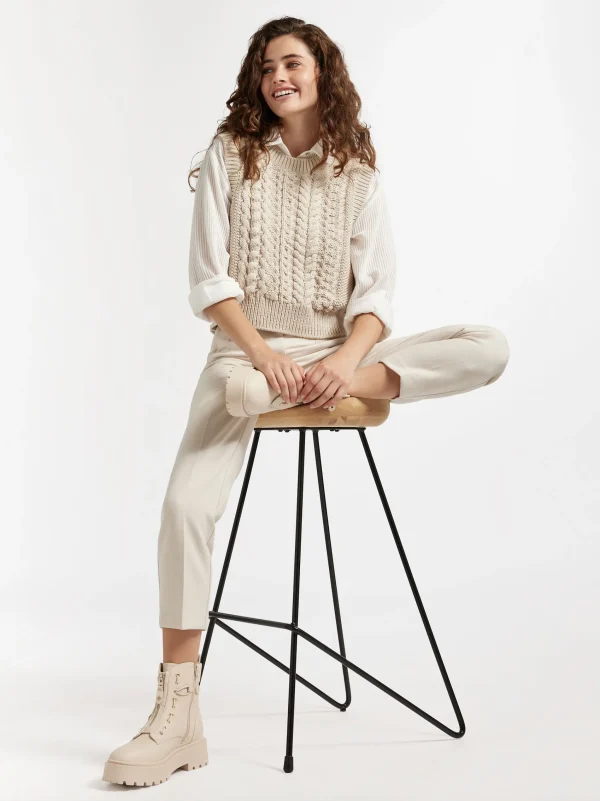 Flash Sale Catwalk Stivale allacciato Crema