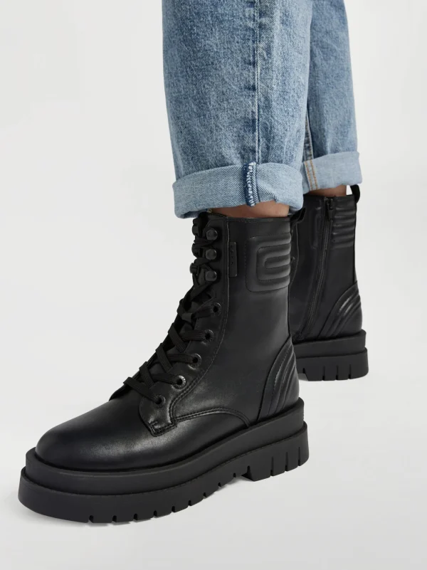 Online ESPRIT Stivale allacciato Nero
