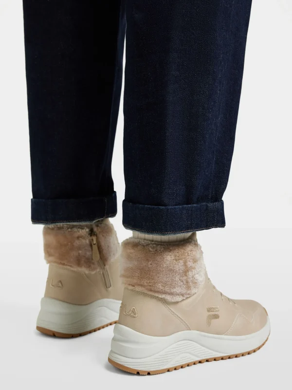New FILA Stivale allacciato Beige