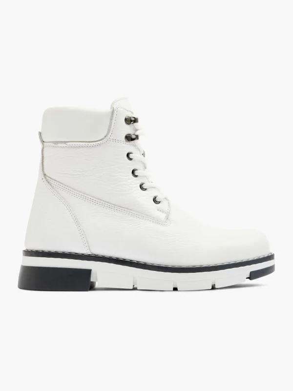 Cheap 5th Avenue Stivale allacciato Bianco