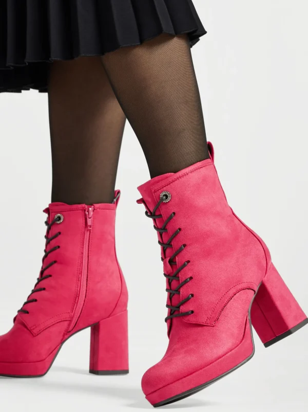 Cheap Catwalk Stivaletto allacciato Rosa